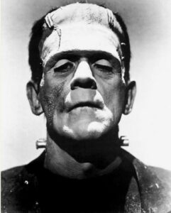 Le corps... L’acteur Boris Karloff dans le rôle de Frankenstein © Universal Studio DP 