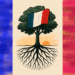 Arbre avec le drapeau français