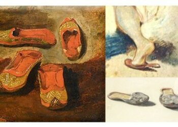 Etudes de babouches Eugène Delacroix