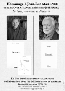Affiche Pippa Jean Luc Maxence Joël Mansa 21 nov 2025