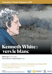Affiche exposition Kenneth White ENS 2026
