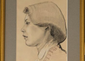 Portrait de Lucienne Jean Faux 1955