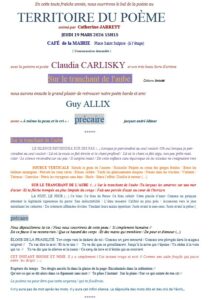 Territoire du poème 19 mars 2026