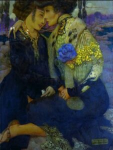Sapho Gustav Adolf MOSSA huile sur toile